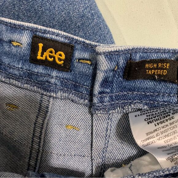 Lee Baggy Jeans Pleated Waist Tapered Leg Sz 28 80's 90's - Picture 8 of 12